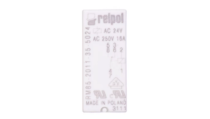 Przekaźnik miniaturowy 1P 16A 24V AC PCB AgNi RM85-2011-35-5024 604651