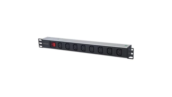 Listwa zasilająca Rack 1U 110-250V/16A 8X C13 kabel 2M 163620