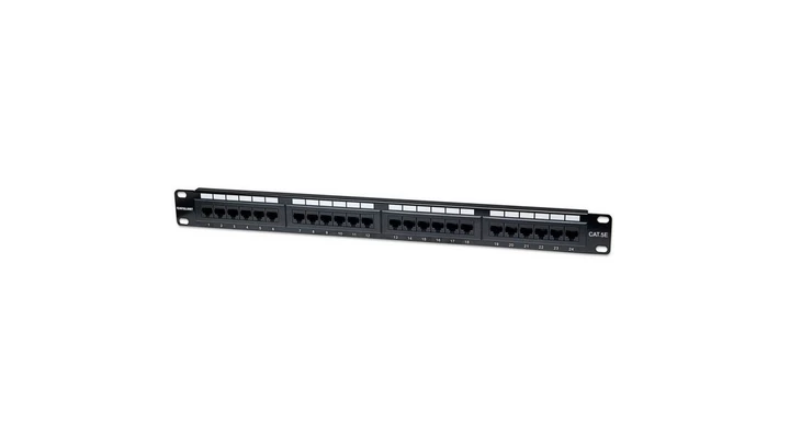 Panel Krosowy PatchPanel 1U Rack 19 UTP 24x RJ45 Cat5e
