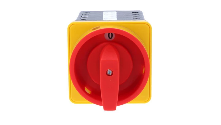 Łącznik krzywkowy 80A przełącznik rozruchowy trójfazowy 0 Y A mocowany do pulpitu czoło zamykane żółto-czerwone SK80-4.831\P08