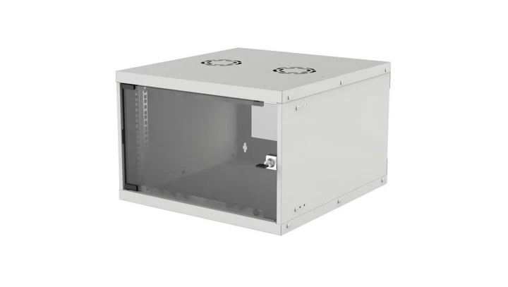 Szafka wisząca 6U 540x560 Rack 19, Basic, Flatpack, szara