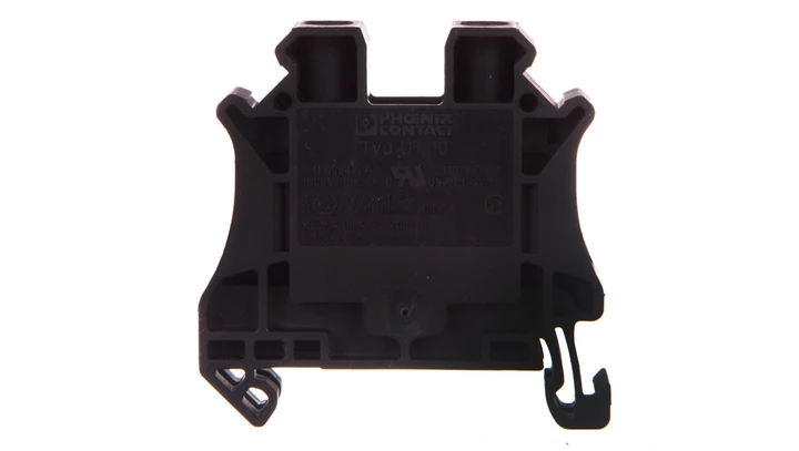 Złączka szynowa przepustowa 2-przewodowa 10mm2 czarna Ex UT 10 BK 3046320 /50szt./