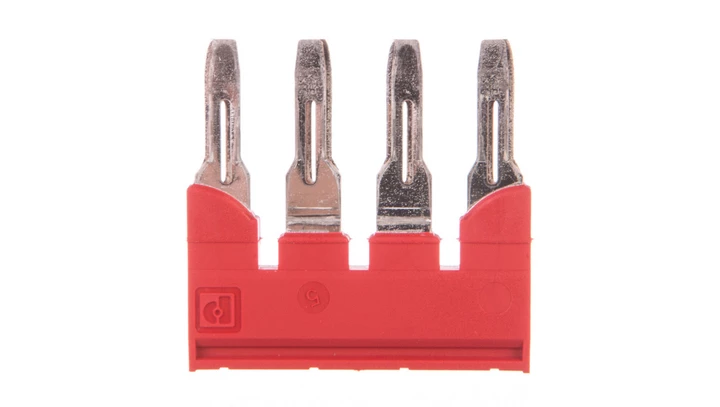 Mostek wtykowy do UT-6 4-biegunowy 8,2mm czerwony FBS 4-8 3030307 /25szt./