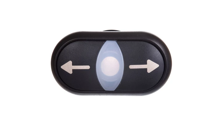 Napęd przycisku podwójnego czarny z podświetleniem z samopowrotem M22S-DDL-S 216711