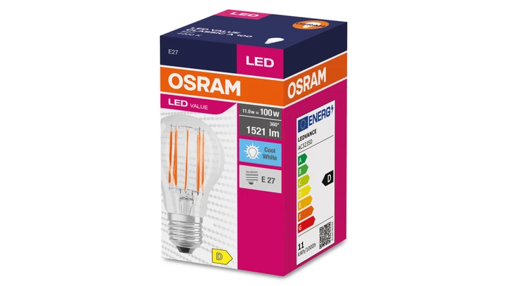 Żarówka LED VALUE CLASSIC A 100 E27 11W 1521lm 4000K 840 FIL non-dim 4058075439597