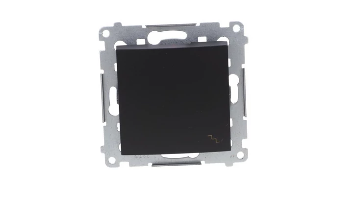 Simon 54 Łącznik schodowy (moduł) 10AX 250V szybkozłącza, czarny mat DW6.01/49