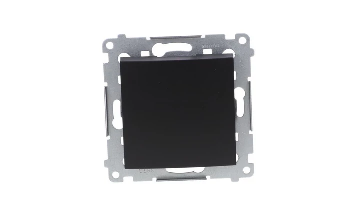 Simon 54 Łącznik jednobiegunowy (moduł) 10AX 250V szybkozłącza, czarny mat DW1.01/49