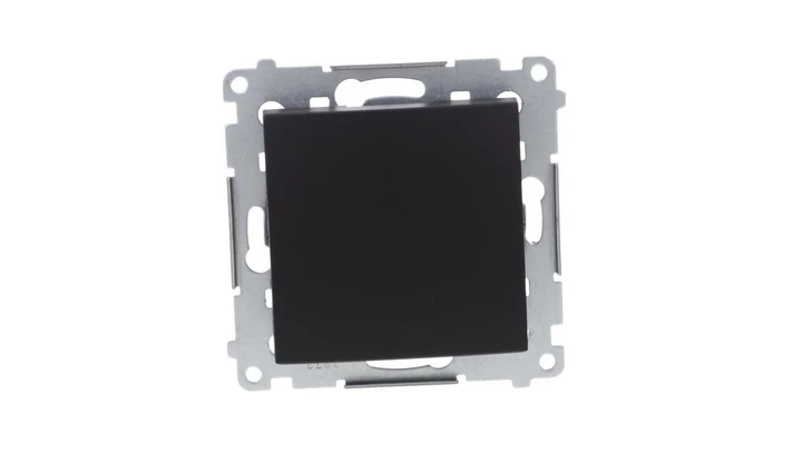 Simon 54 Łącznik krzyżowy bez piktogramu (moduł) 10AX 250V szybkozłącza, czarny mat DW7.01/X/49