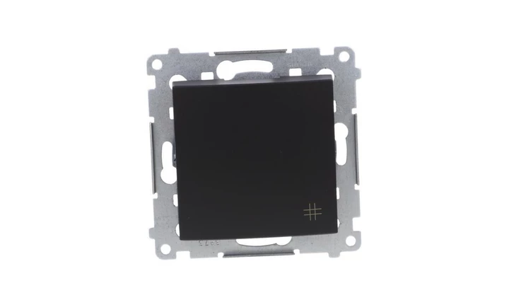 Simon 54 Łącznik krzyżowy (moduł) 10AX 250V szybkozłącza, czarny mat DW7.01/49