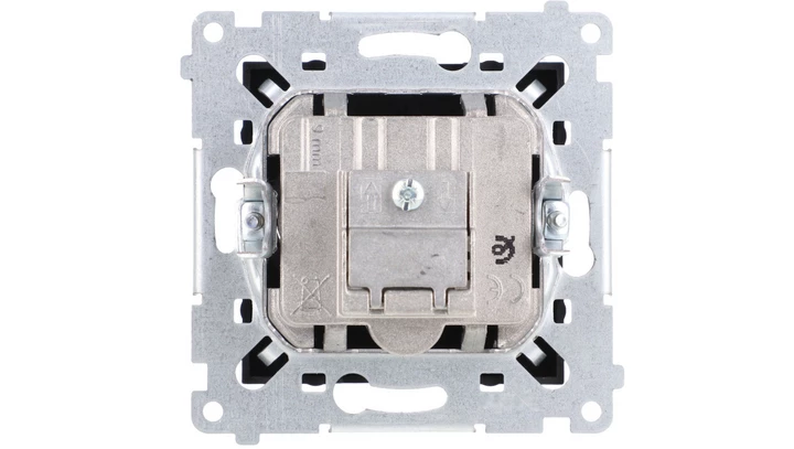 Simon 54 Gniazdo antenowe R-TV przelotowe (moduł) tłumienie TV i R 10 dB czarny mat DAP10.01/49