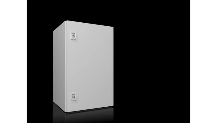 AX Obudowa kompaktowa 380x600x350 mm blacha stalowa z pł. mont. jednodrzwiowa 2 zamki dźwigienkowe 1338000 (1338.000),EC09993562