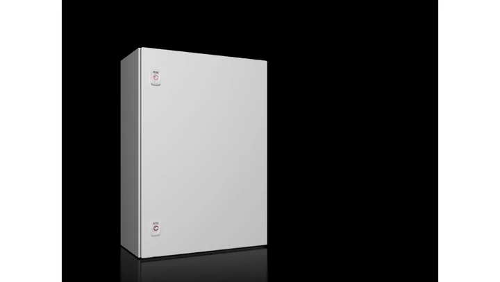 AX Obudowa kompaktowa 500x700x250 mm blacha stalowa z pł. mont. jednodrzwiowa 2 zamki dźwigienkowe 1057.000