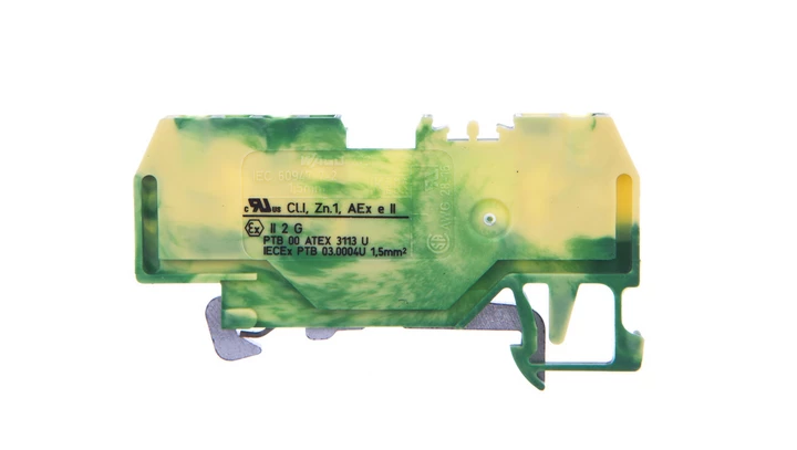 Złączka PE 3-przewodowa 1,5mm2 żółto-zielona 279-687/999-950 /100szt./