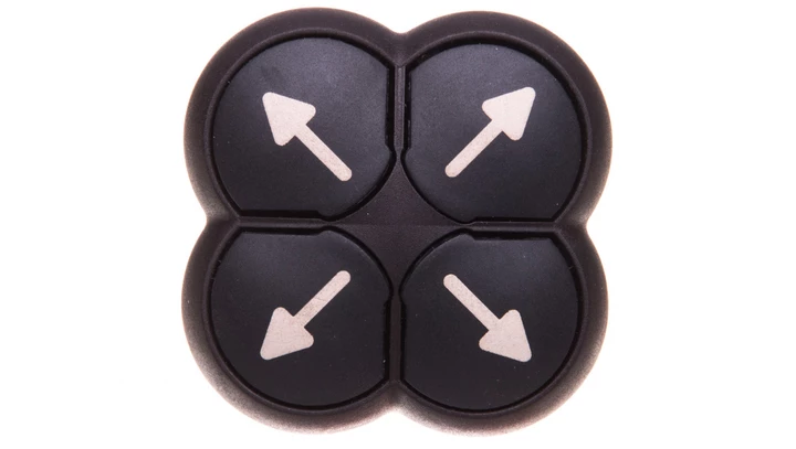 Napęd przycisku 4-ro pozycyjny czarny z samopowrotem M22S-D4-S-X7 286337