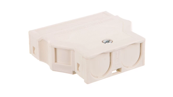 Wtyk 5-torowy z obudową odciążającą naciąg biały WINSTA 770-135 /25szt./