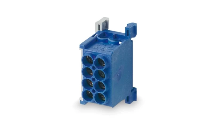 Blok rozdzielczy MAG25-2 kolor niebieski 4x25mm² 1000V/1500V AC/DC VDE MAG1250B32