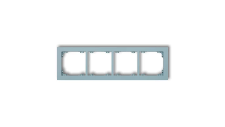 DECO Ramka poczwórna DECO Pastel Matt lazurowy 48DR-4