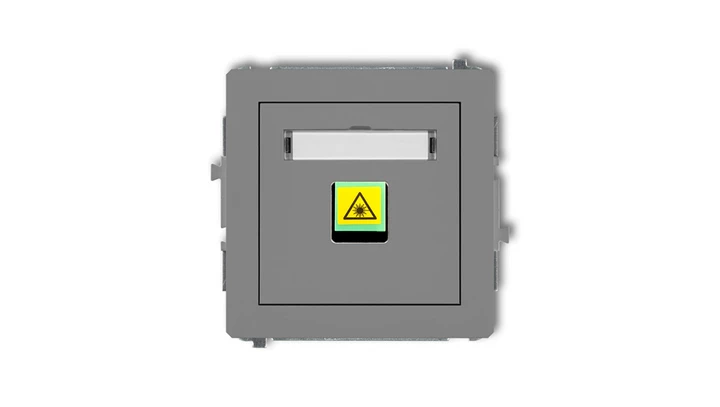 DECO Mechanizm gniazda światłowodowego/optycznego pojedynczego szary mat 27DGOP-1