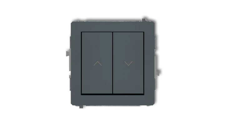 DECO Mechanizm łącznika żaluzjowego z podtrzymaniem grafitowy mat 28DWP-88