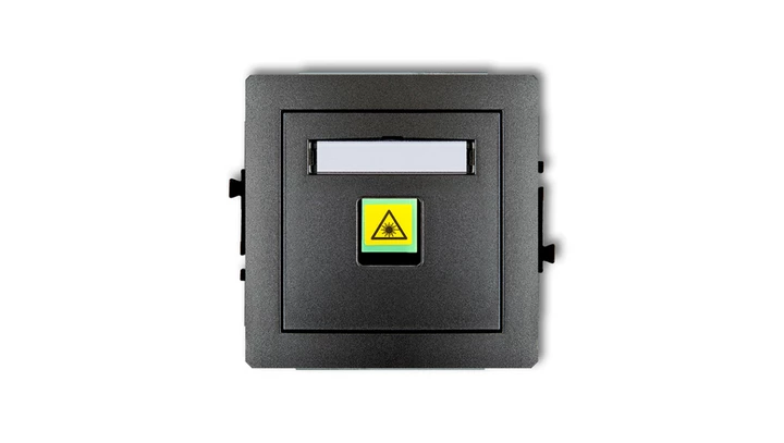 DECO Mechanizm gniazda światłowodowego/optycznego pojedynczego grafitowy 11DGOP-1