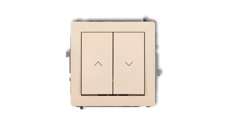 DECO Mechanizm łącznika żaluzjowego z podtrzymaniem beżowy 1DWP-88