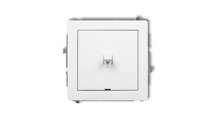 DECO Mechanizm łącznika schodowego w stylu amerykańskim (jeden klawisz bez piktogramu) biały DWPUS-3.1