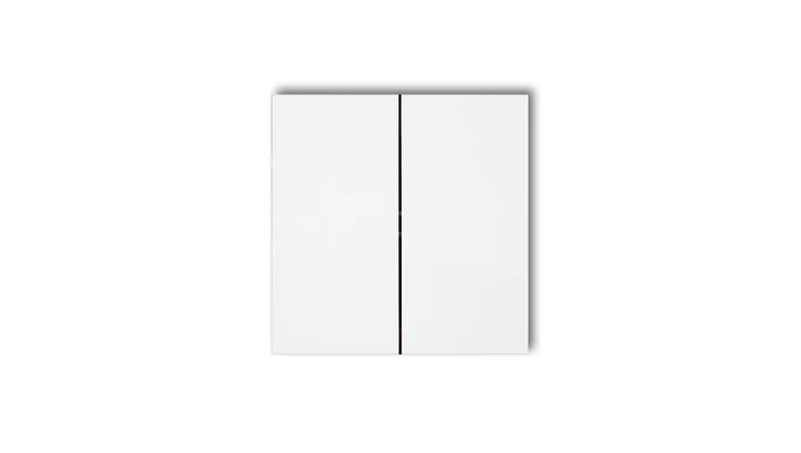 Klawisze podwójne do łączników DECO, FLEXI, MINI (komplet dwóch sztuk) biały DKL-2