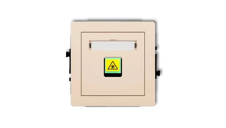 DECO Mechanizm gniazda światłowodowego/optycznego pojedynczego beżowy 1DGOP-1
