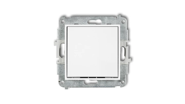 Mechanizm łącznika krzyżowego (jeden klawisz bez piktogramu) biały mwp-6.1