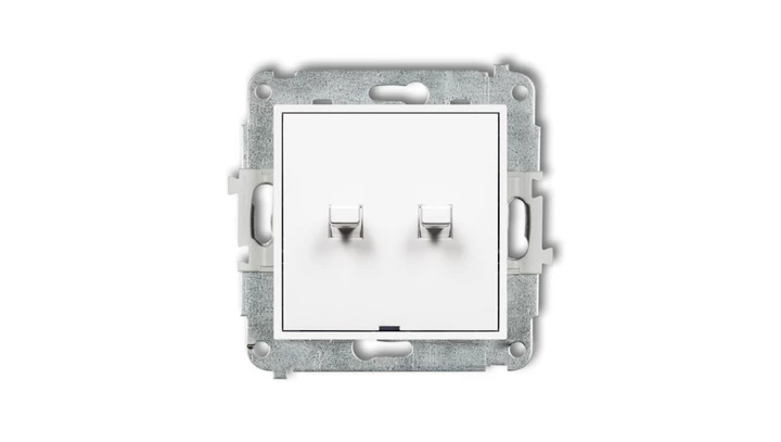 Mechanizm łącznika podwójnego schodowego w stylu amerykańskim (jeden klawisz bez piktogramów) MWPUS-33.1