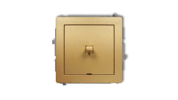 DECO Mechanizm łącznika krzyżowego w stylu amerykańskim (jeden klawisz bez piktogramu) złoty 29DWPUS-6.1