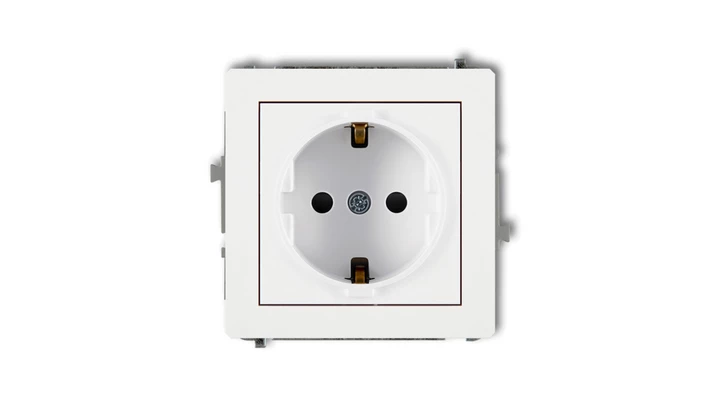 Mechanizm gniazda pojedynczego z uziemieniem SCHUKO 2P+Z (przesłony torów prądowych) MGP-1sp