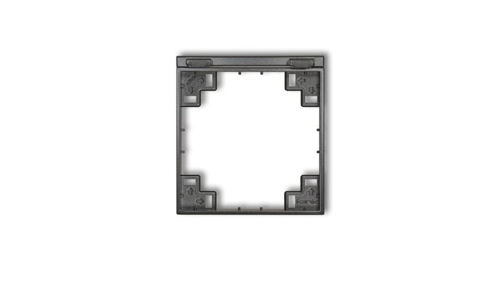 Ramka pośrednia do gniazd bryzgoszczelnych z uziemieniem SCHUKO grafitowy 11MRPB-1s