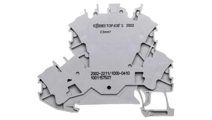 Złączka 2-piętrowa 2,5mm2 diodowa szara TOPJOBS 2002-2211/1000-410 /50szt./