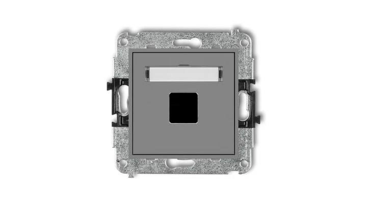 Mechanizm gniazda multimedialnego pojednczego bez modułu (standard Keystone) 27MGM-1P