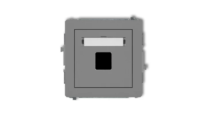 Mechanizm gniazda multimedialnego pojedynczego bez modułu (standard Keystone) 27DGM-1P