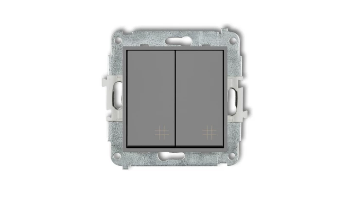 MINI Łącznik krzyżowy podwójny szary mat 27MWP-66