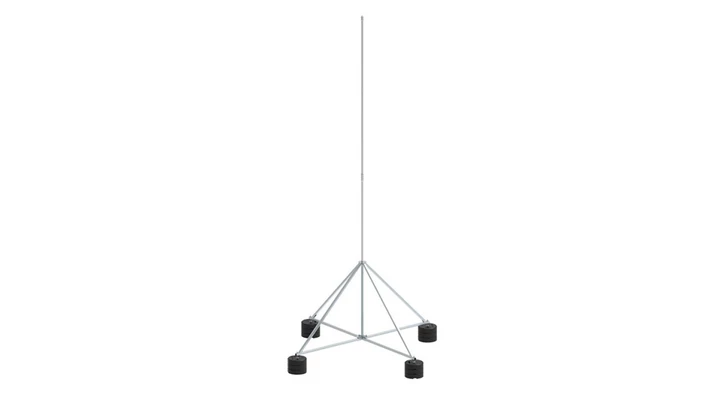 Maszt na czworonogu do zwodów poziomych wysokich 4m aluminium 65.4 AL ZA 3P CZ 65134009