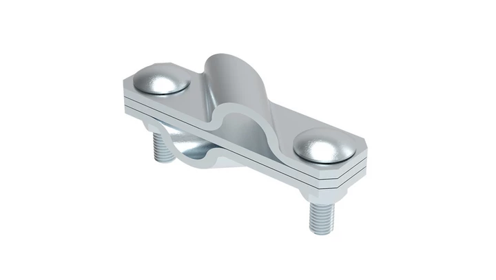 Złącze krzyżowe skośne pręt-pręt 3-elem. stal ocynkowana galwanicznie 116.6 OC 11600601