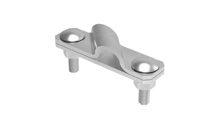 Złącze krzyżowe skośne pręt-bednarka 2-elem. stal nierdzewna 116.2.1 NI 11601205