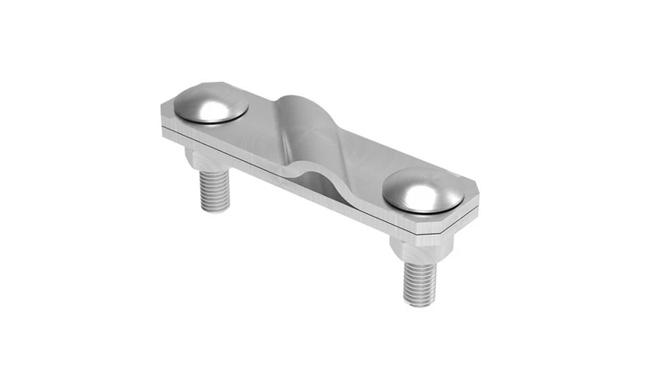 Złącze krzyżowe skośne pręt-bednarka 2-elem. stal nierdzewna 116.4.1 NI 11601405