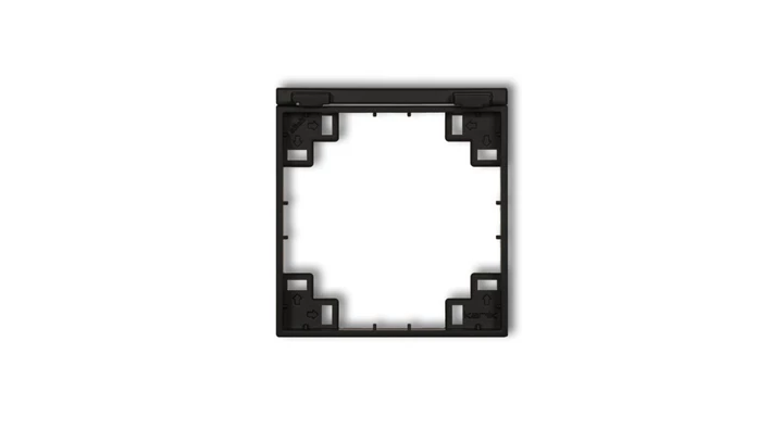 Ramka pośrednia do gniazd bryzgoszczelnych z uziemieniem SCHUKO czarny mat 12MRPB-1s