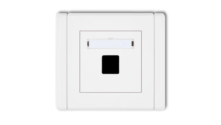 FLEXI Gniazdo komputerowe pojedyncze bez modułu biały FGM-1p PT-GN-FL-67-00-ND-00