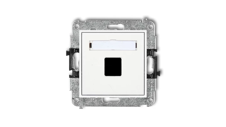 Mechanizm gniazda multimedialnego pojednczego bez modułu (standard Keystone) MGM-1P