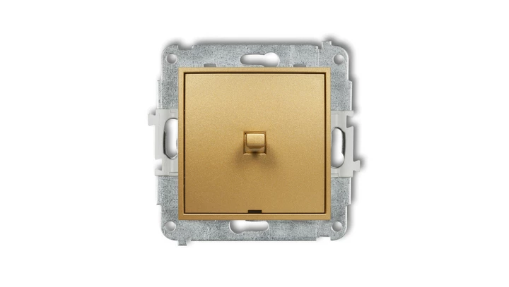 MINI Mechanizm łącznika schodowego w stylu amerykańskim (jeden klawisz bez piktogramu) złoty 29MWPUS-3.1