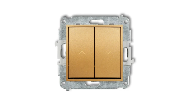 MINI Mechanizm łącznika żaluzjowego z podtrzymaniem złoty 29MWP-88