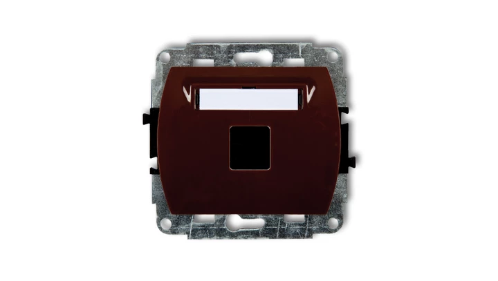 TREND Gniazdo komputerowe pojedyncze bez modułu brązowy 4GM-1p PT-GN-TR-67-04-ND-00