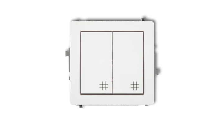 Mechanizm łącznika podwójnego krzyżowego biały DWP-66