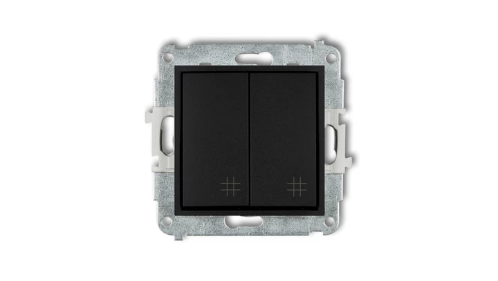 Mechanizm łącznika podwójnego krzyżowego Karlik Mini 12MWP-66 czarny mat