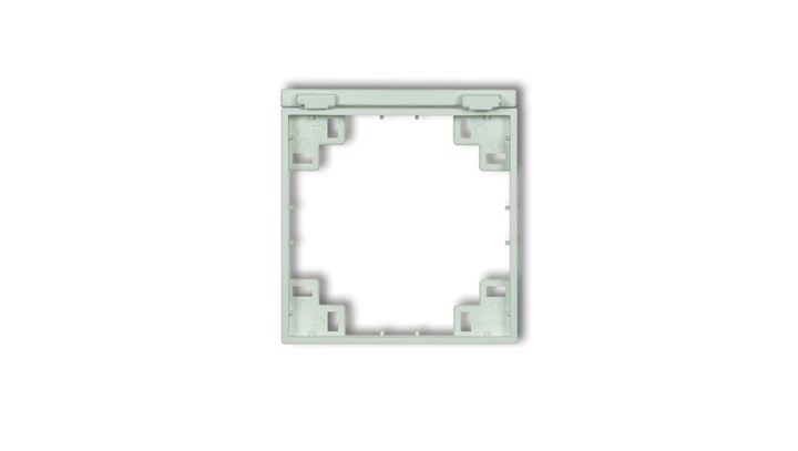 Ramka pośrednia do gniazd bryzgoszczelnych z uziemieniem SCHUKO miętowy 46MRPB-1s